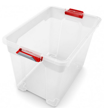 Plastový Moover Box KETER průhledný s černým víkem, vel. XS
