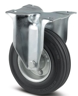 Transportní kolečko pevné s plotnou TENTE ALPHA 125mm bez brzdy, nosnost 100 kg