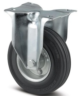 Transportní kolečko pevné s plotnou TENTE ALPHA 160mm bez brzdy, nosnost 135 kg