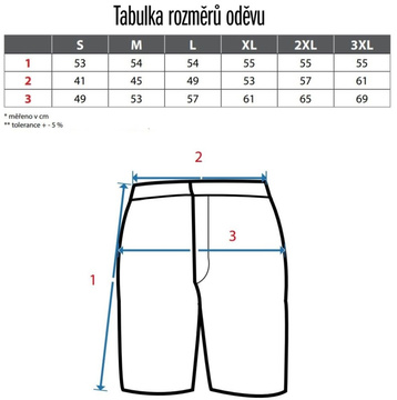 Pánské kraťasy CXS DIXON šedo-bílé (maskáč) vel. M