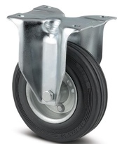 Transportní kolečko pevné s plotnou TENTE ALPHA 200mm bez brzdy, nosnost 205 kg