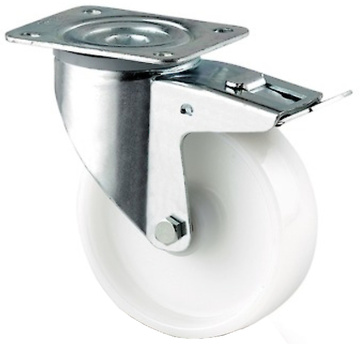 Otočné kolečko s totální brzdou TENTE ALPHA 80 mm, nosnost 200 kg