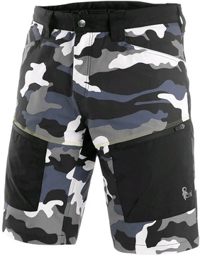 Pánské kraťasy CXS DIXON šedo-bílé (maskáč) vel. 2XL