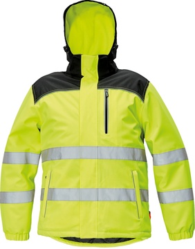 Reflexní zimní bunda Cerva KNOXFIELD HV WINTER JACKET žlutá, vel. 2XL