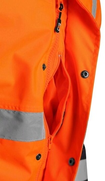 Pánská výstražná zimní bunda CXS OXFORD, oranžovo-modrá, vel. 2XL
