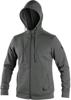 Pánská mikina CXS HARRISON s kapucí, šedo-černá, vel. 2XL