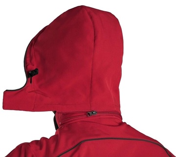 Pánská softshellová bunda CXS DURHAM, červeno - černá, vel. 2XL