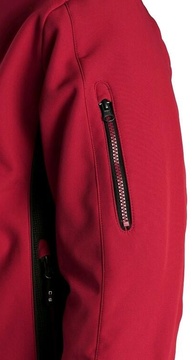 Pánská softshellová bunda CXS DURHAM, červeno - černá, vel. 2XL