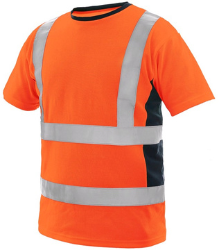 Reflexní tričko CXS EXETER oranžovo-modré, vel. 2XL