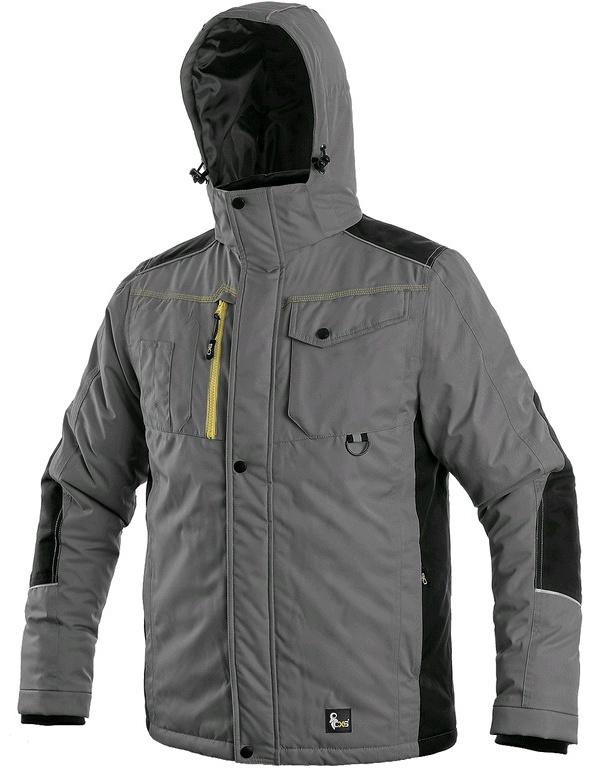 Zimní bunda CXS BALTIMORE šedo-černá, vel. 2XL