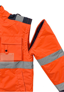 Reflexní zimní bunda CXS Luton 2v1 oranžovo-modrá vel. 2XL