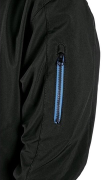 Pánská softshellová bunda CXS DURHAM, černo - modrá, vel. 2XL