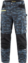 Montérkové kalhoty pánské CXS STRETCH maskáčové modré, vel. 50