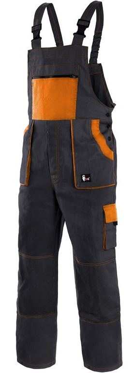 Montérky laclové CXS LUXY ROBIN černo-oranžová vel. 50
