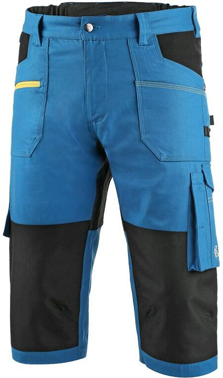 Pánské 3/4 kalhoty CXS STRETCH středně modré-černé, vel. 50