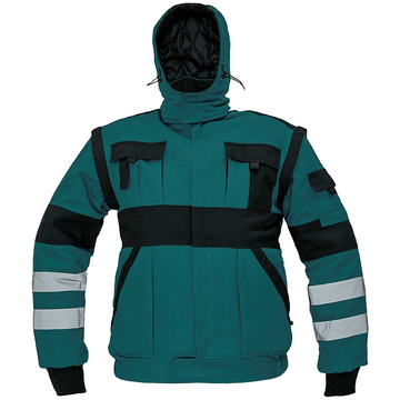 Zimní pracovní bunda Cerva MAX WINTER RFLX zeleno-černá, vel. 50