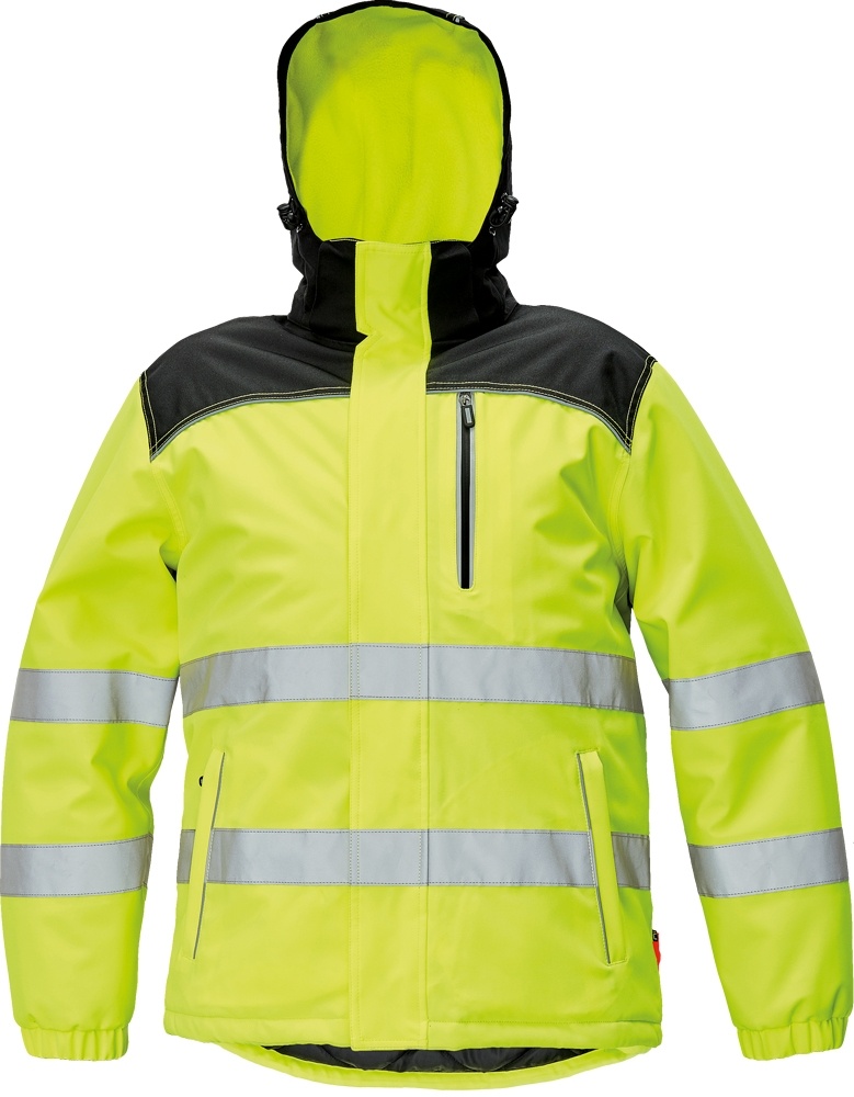 Reflexní zimní bunda Cerva KNOXFIELD HV WINTER JACKET žlutá, vel. L
