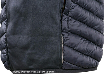 Pánská hybridní bunda CXS KANSAS, kouřově modrá, vel. 3XL