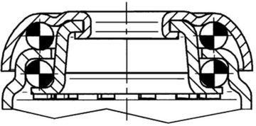 Přístrojové kolečko bez brzdy TENTE AGILA 125 mm, nosnost 100 kg