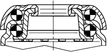 Přístrojové kolečko s totální brzdou TENTE AGILA 100 mm, nosnost 80 kg