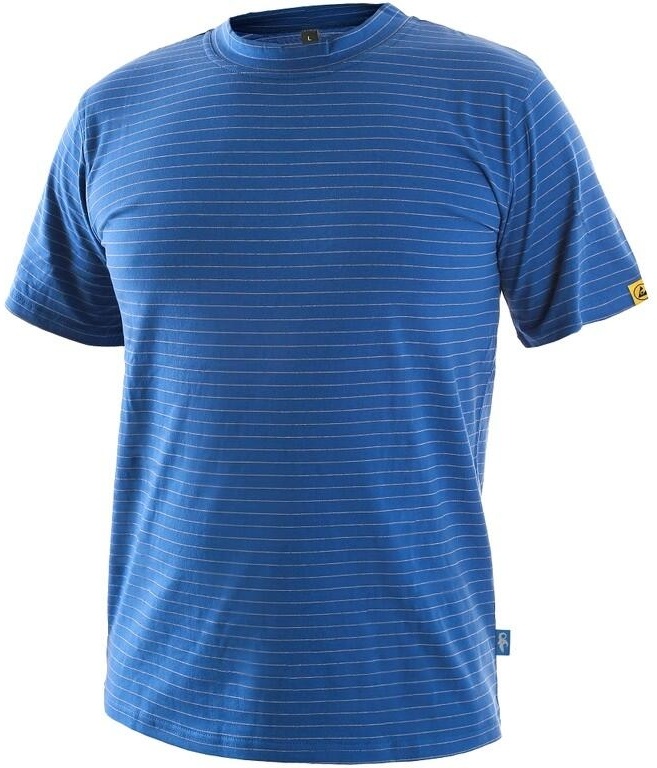 Pánské antistatické tričko CXS NOME středně modré, vel. 3XL
