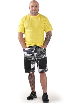 Pánské kraťasy CXS DIXON šedo-bílé (maskáč) vel. 3XL