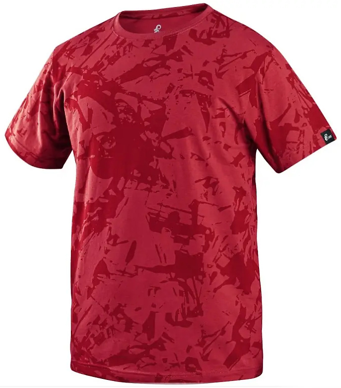 Pánské triko CXS MERLIN, krátký rukáv, červené, vel. 3XL