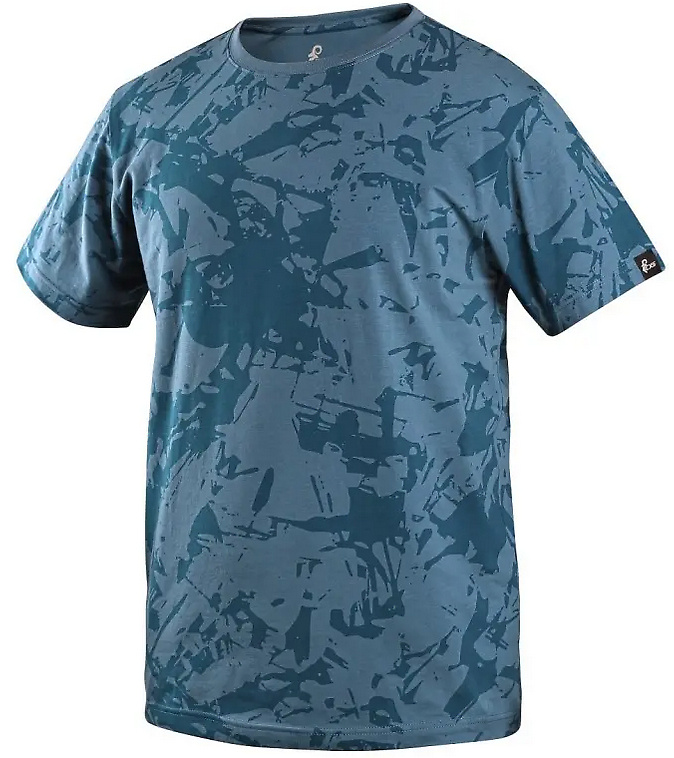 Pánské triko CXS MERLIN, krátký rukáv, modré, vel. 3XL