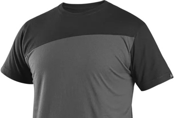 Pánské triko CXS OLSEN, krátký rukáv, tmavě šedo-černé, vel. 3XL