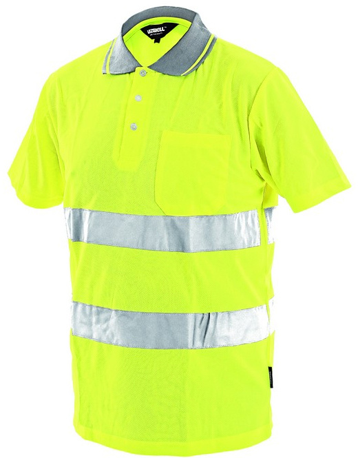 Reflexní tričko s límečkem Canis DOVER žluté, vel. 3XL