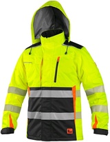 Reflexní zimní bunda CXS BENSON žluto-černá, vel. 3XL