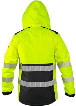 Reflexní zimní bunda CXS BENSON žluto-černá, vel. 3XL