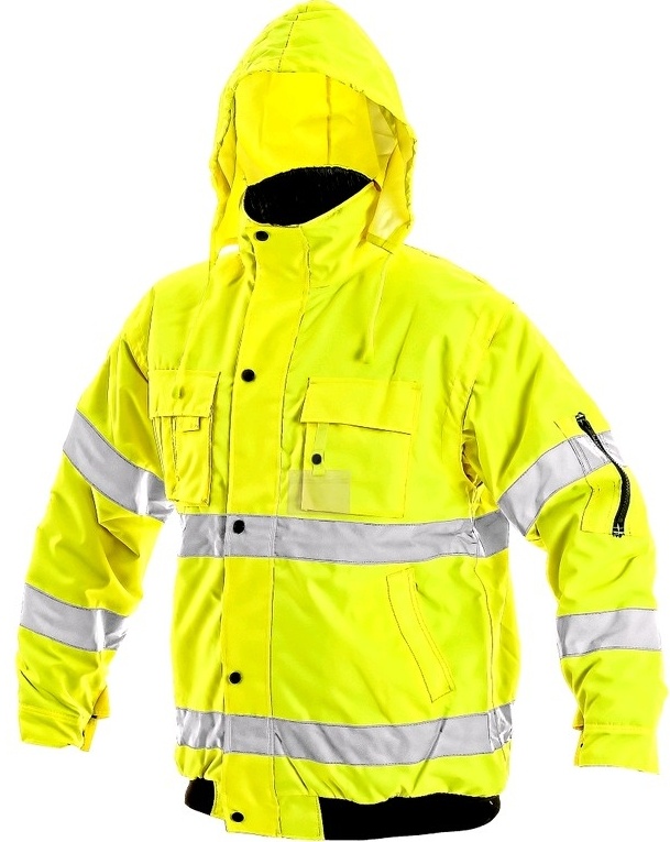 Zimní reflexní bunda Canis Leeds 2v1 žlutá, vel. 3XL