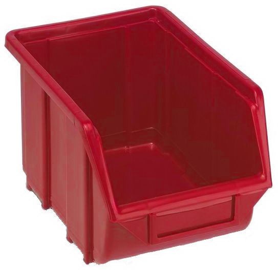 Plastový ukládací zásobník TERRY ECOBOX 112 červený
