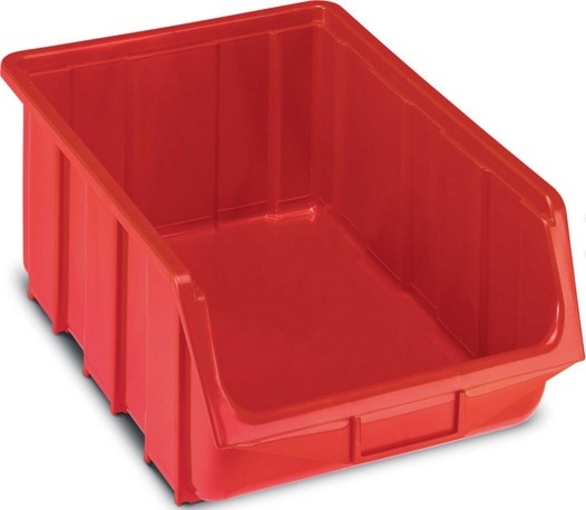 Plastový ukládací zásobník TERRY ECOBOX 115 červený