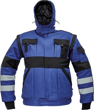 Zimní pracovní bunda Cerva MAX WINTER RFLX modro-černá, vel. 54