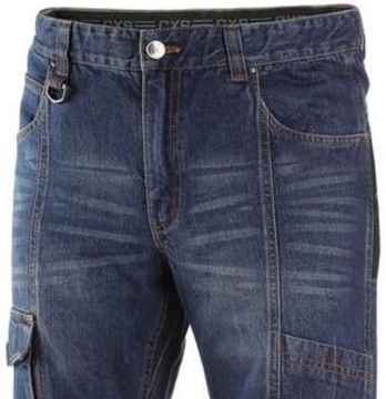 Pánské pracovní kalhoty jeans CXS Nimes I, modro-černé, vel. 56