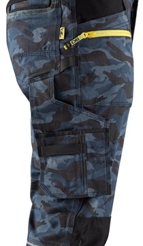 Montérkové kalhoty pánské CXS STRETCH maskáčové modré, vel. 58