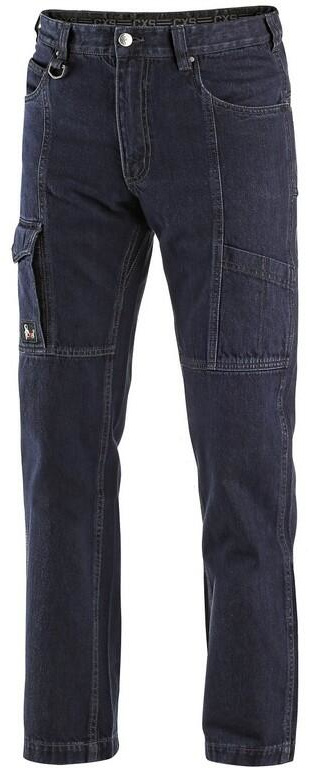 Pánské pracovní kalhoty jeans CXS Nimes II, tmavě modré, vel. 58
