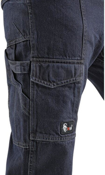 Pánské pracovní kalhoty jeans CXS Nimes II, tmavě modré, vel. 58