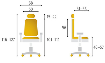 Kancelářská židle Office pro Merens White