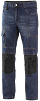Pánské pracovní kalhoty jeans CXS Nimes I, modro-černé, vel. 60