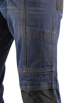 Pánské pracovní kalhoty jeans CXS Nimes I, modro-černé, vel. 60