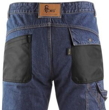 Pánské pracovní kalhoty jeans CXS Nimes I, modro-černé, vel. 60