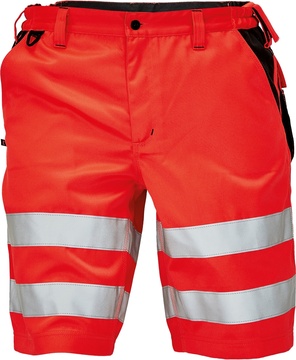 Reflexní kraťasy Cerva KNOXFIELD HV SHORTS červené, vel. 64
