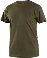 Pánské tričko CXS NOLAN s krátkým rukávem, khaki, vel. XXXL