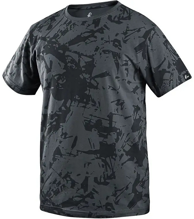 Pánské triko CXS MERLIN, krátký rukáv, tmavě šedé, vel. 4XL