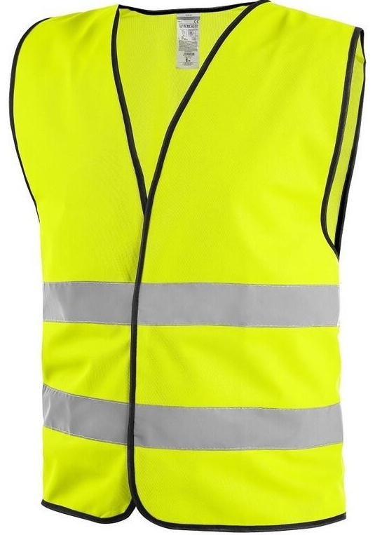 Reflexní výstražná vesta CXS GUSTAV žlutá vel. 4XL/5XL