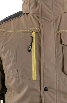 Zimní bunda CXS BALTIMORE béžovo-černá, vel. 4XL
