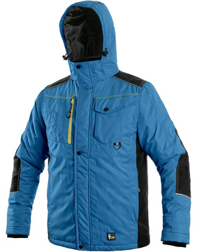 Zimní bunda CXS BALTIMORE středně modrá-černá, vel. 4XL